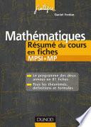 Télécharger le livre libro Mathématiques Résumé Du Cours En Fiches Mpsi-mp
